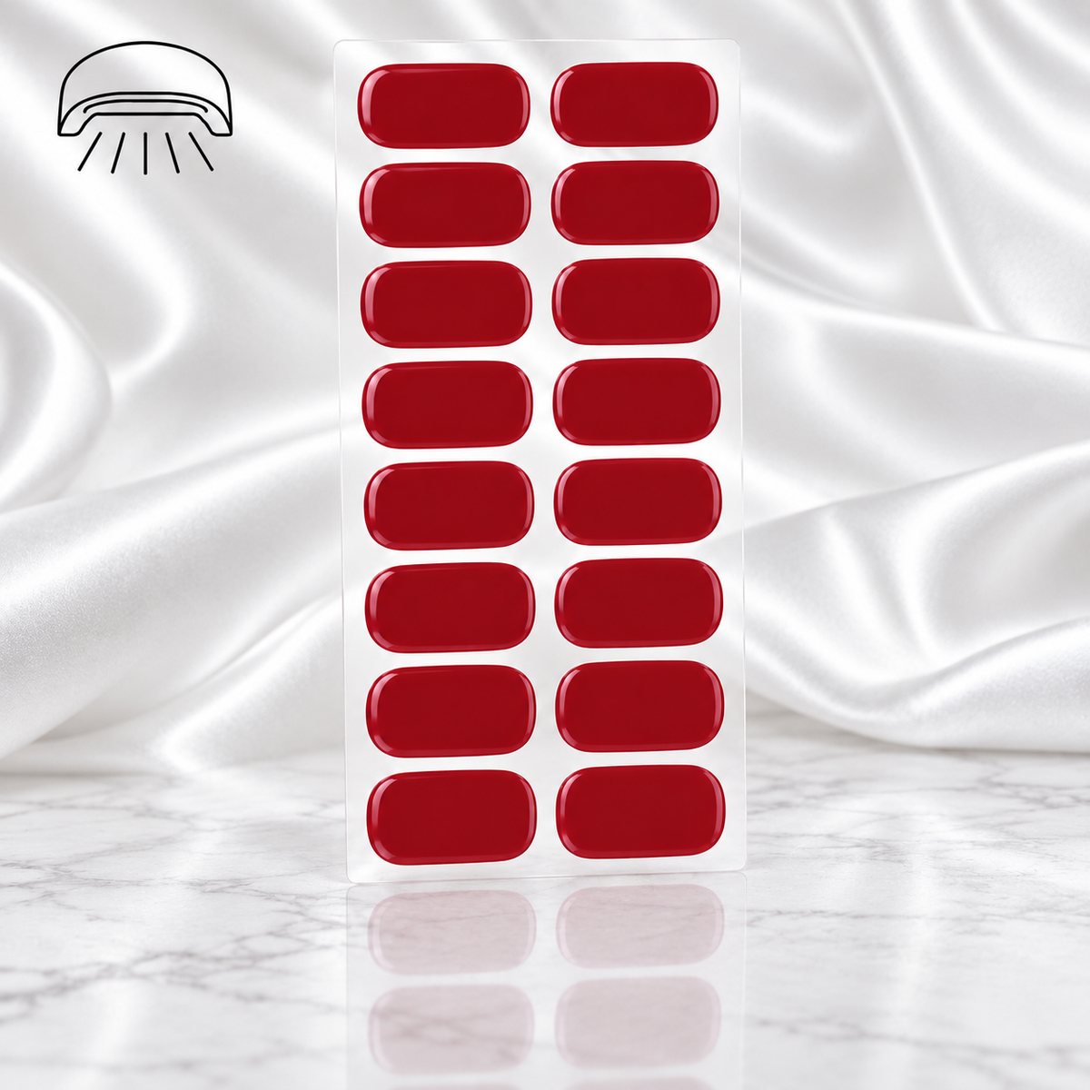 Nail patch UV LED Ongle bordeaux