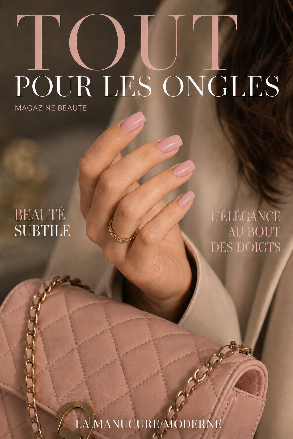 Vernis autocollant rose