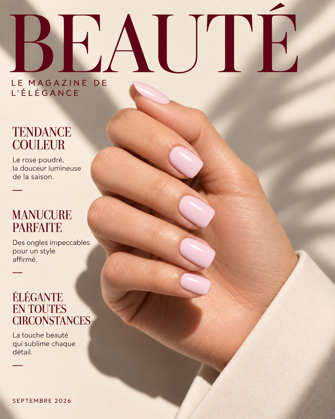 Gel strip rose bébé