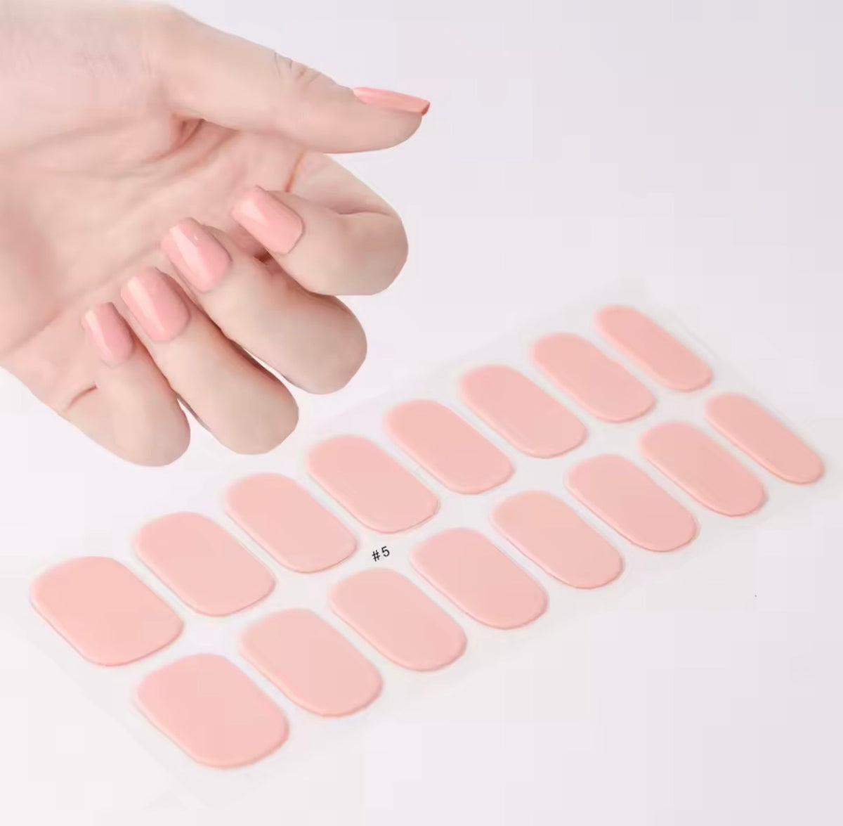 Vernis semi permanent patch saumon