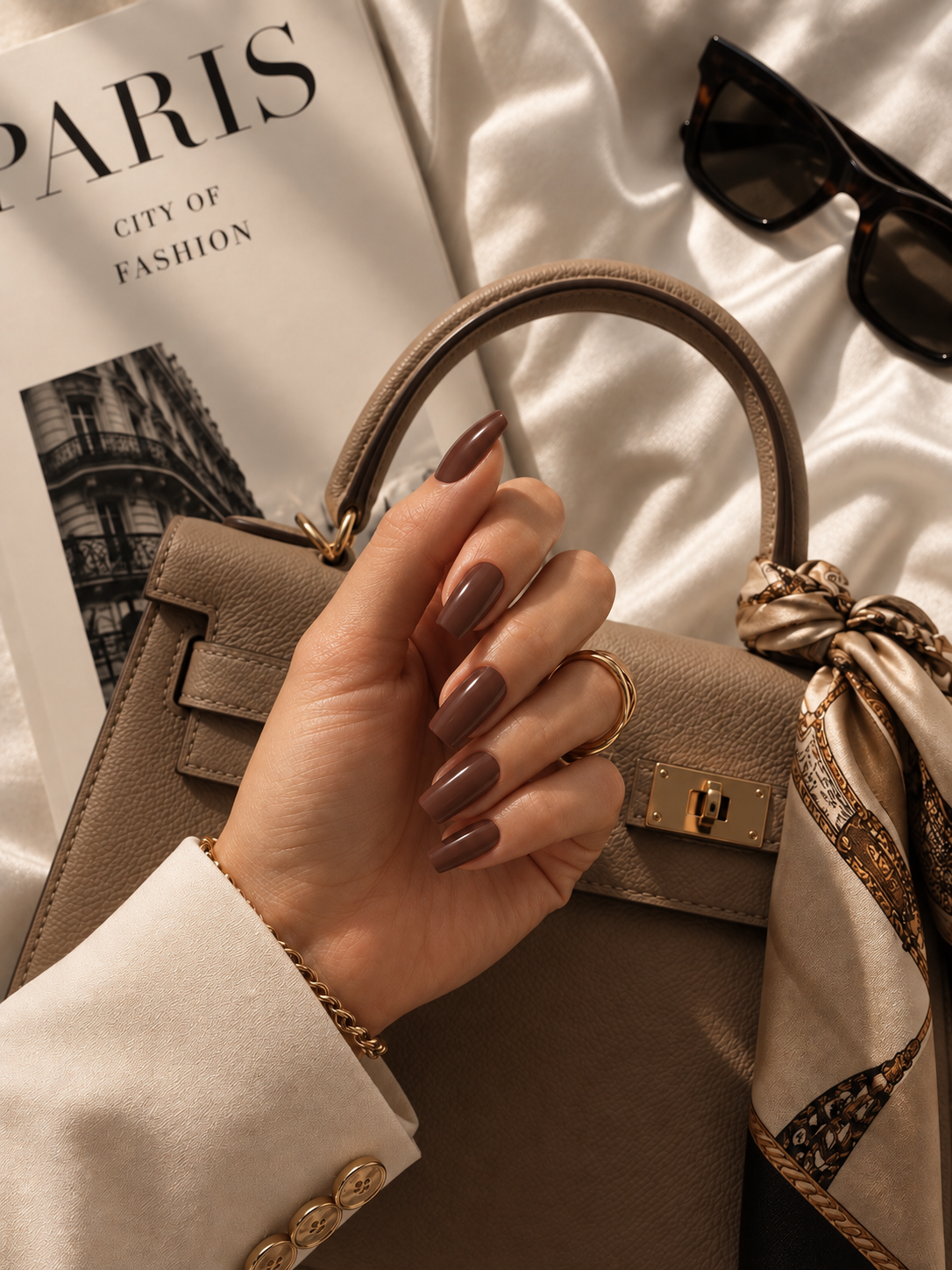 Vernis semi permanent marron