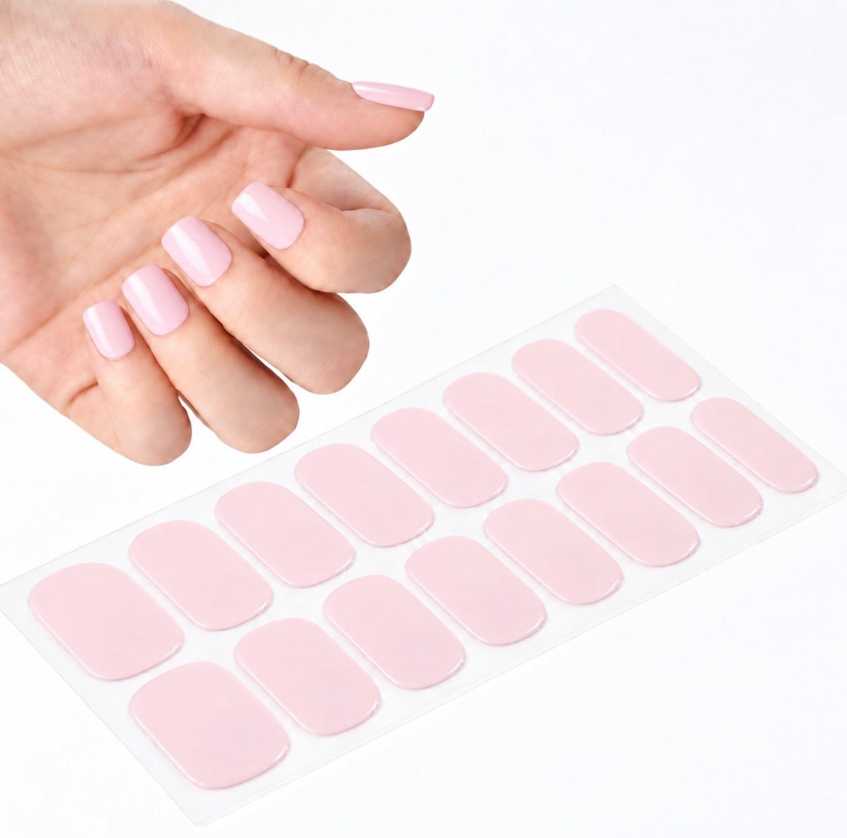 Nail sticker UV manucure rose nude