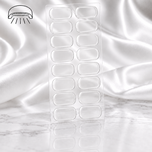 UV sticker ongle transparent
