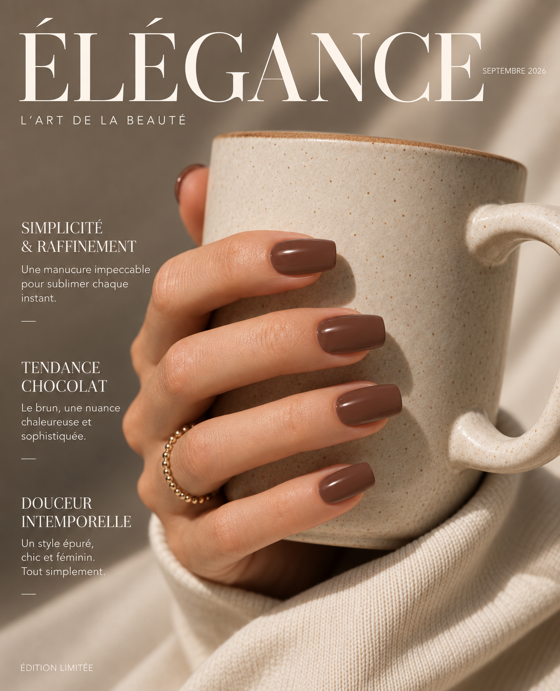 Vernis semi permanent marron