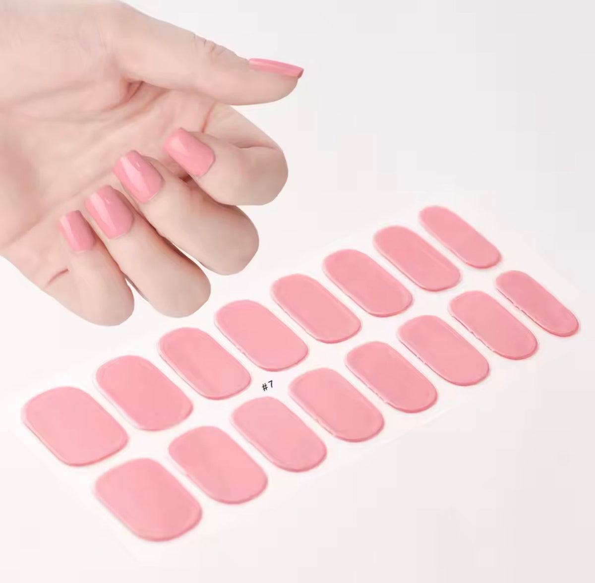 UV Nail art sticker rose pastel