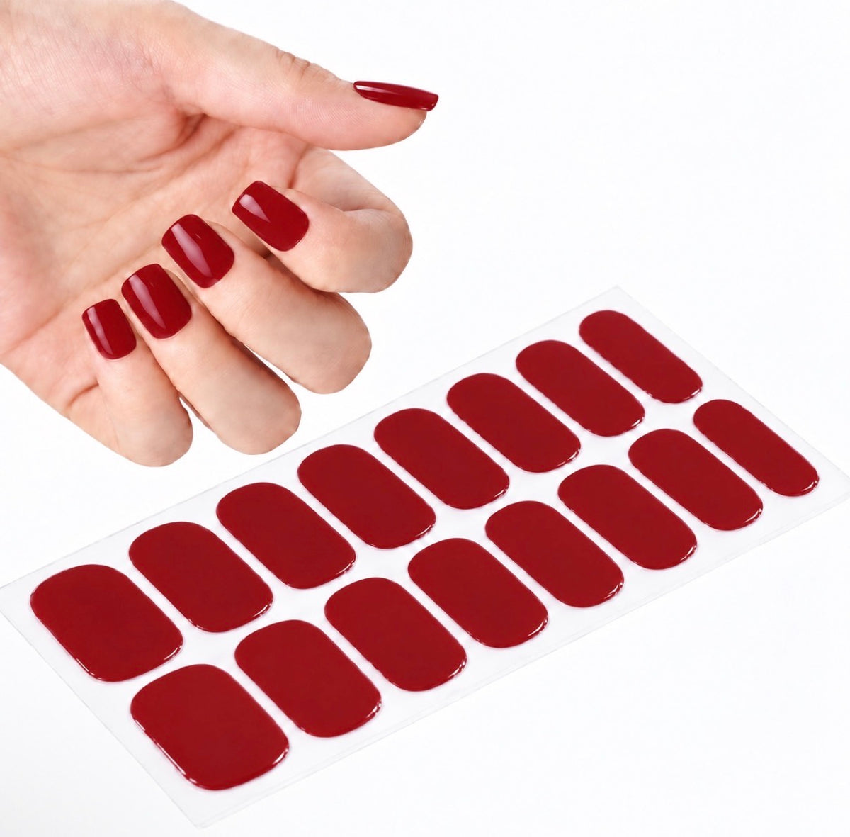 Nail patch UV LED Ongle bordeaux