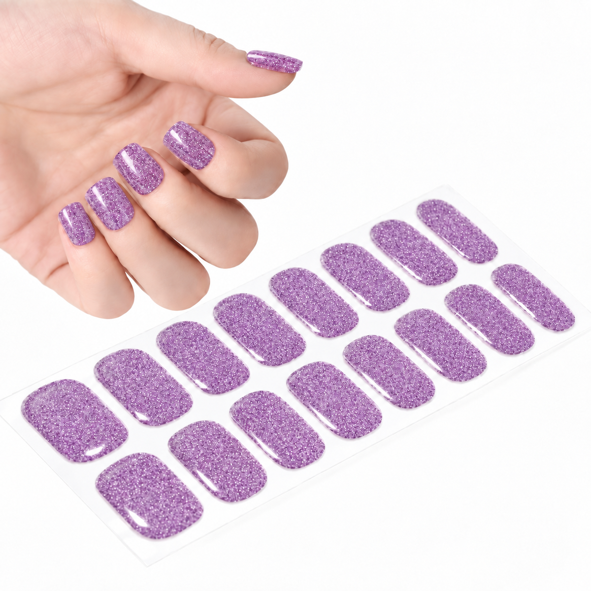 Semi cured gel nail mauve
