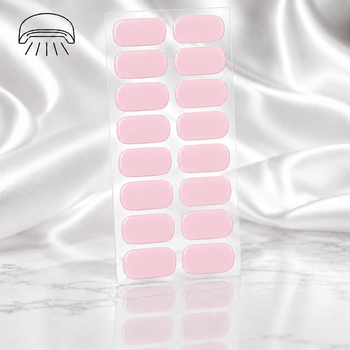 Nail sticker UV manucure rose nude
