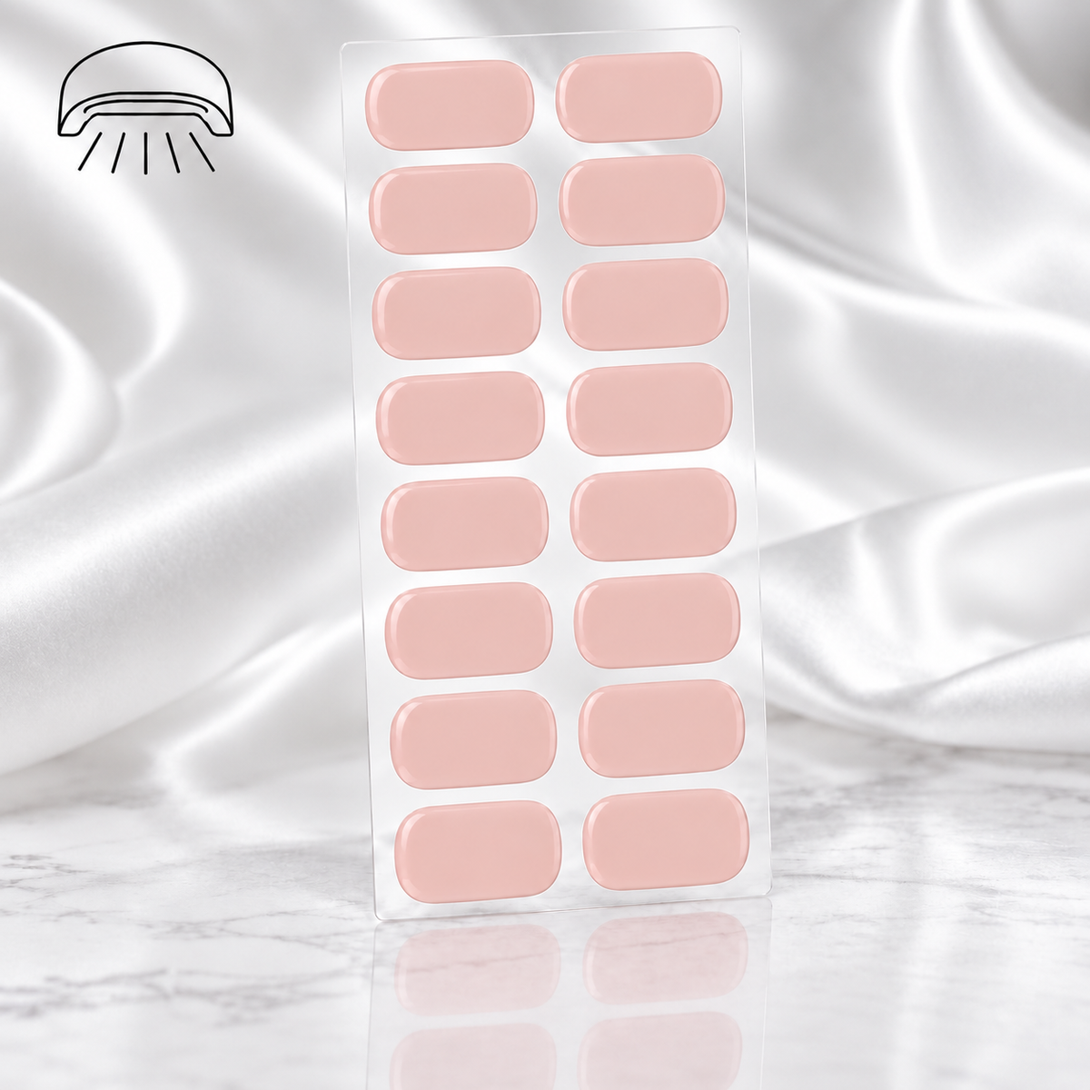 Vernis semi permanent patch saumon