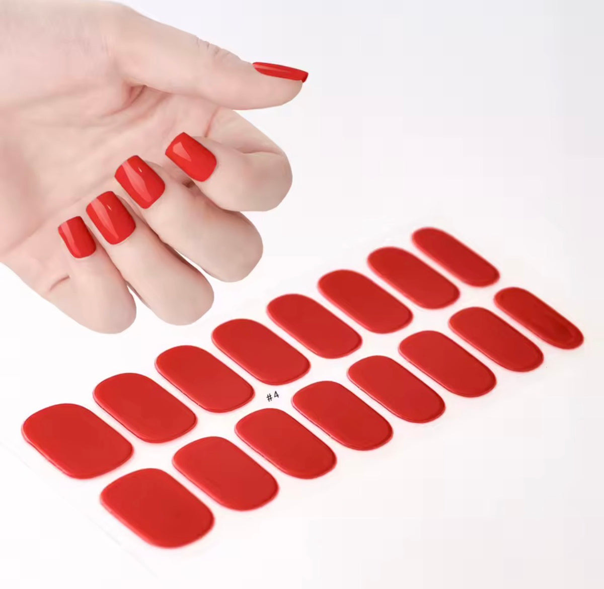 Semi permanent pour manucure rouge