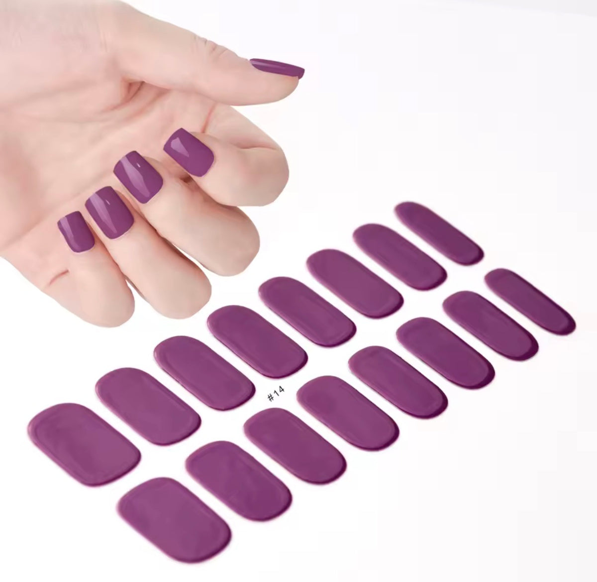 Gel polish ongle violet