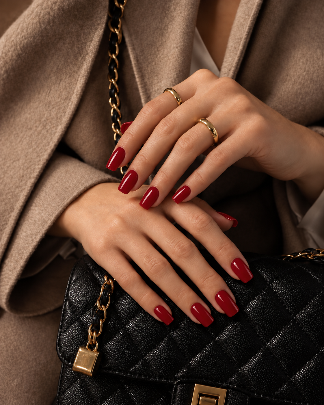 Nail patch UV LED Ongle bordeaux