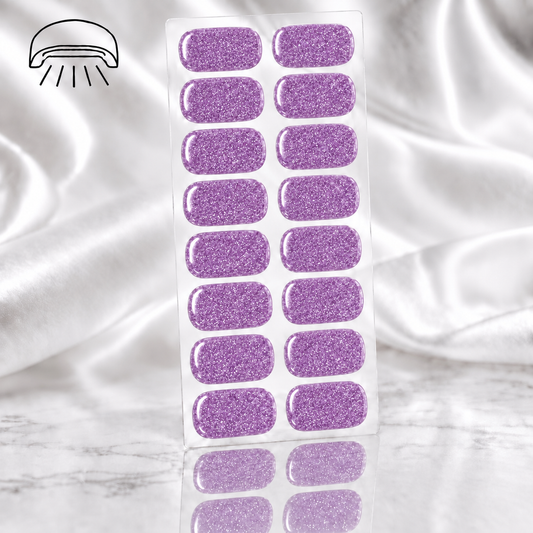 Semi cured gel nail mauve