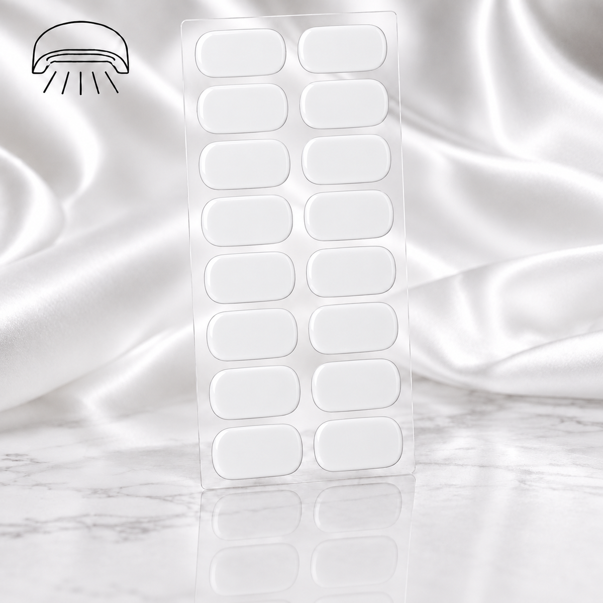 Patch gel pour ongle blanc