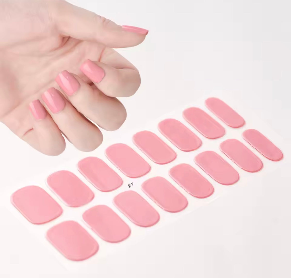 Sticker UV Ongle rose