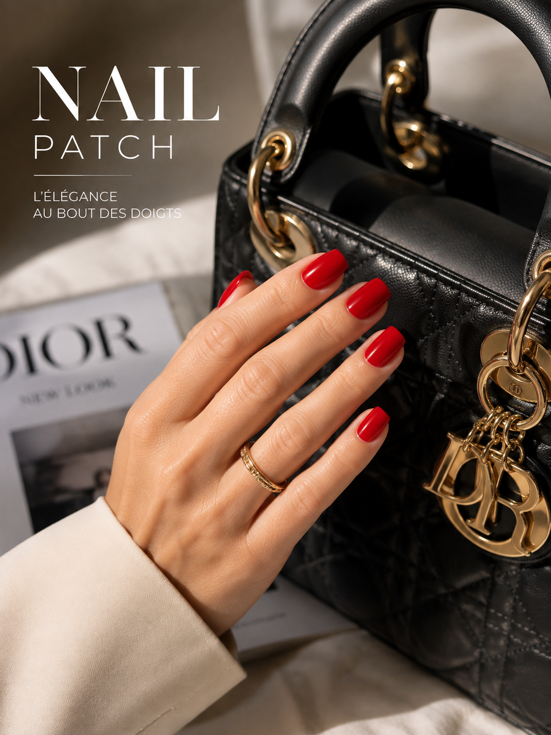 Nail wraps rouge 