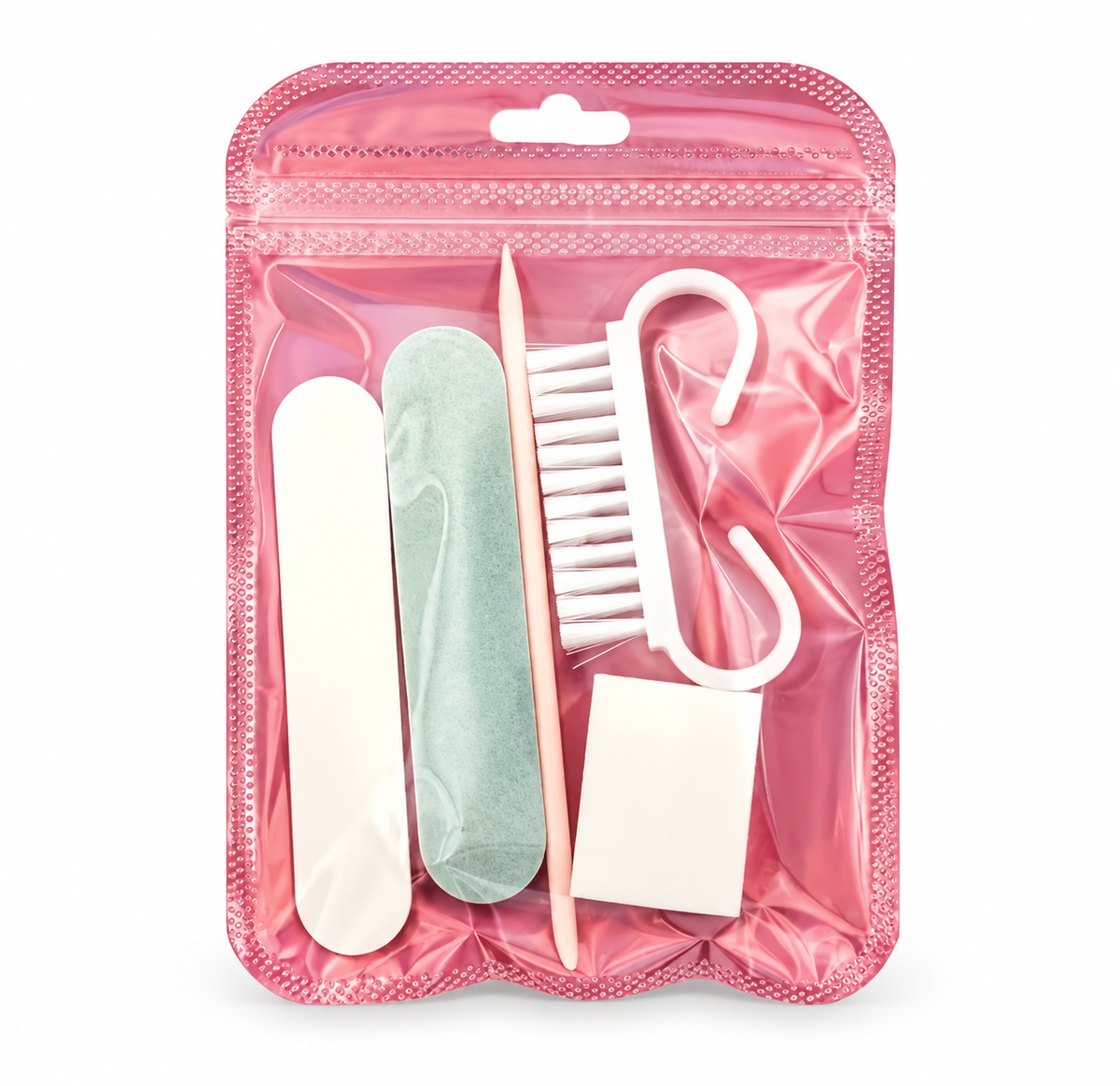     Kit manucure complet avec accessoires pour faciliter la pose et la dépose des nail patch.