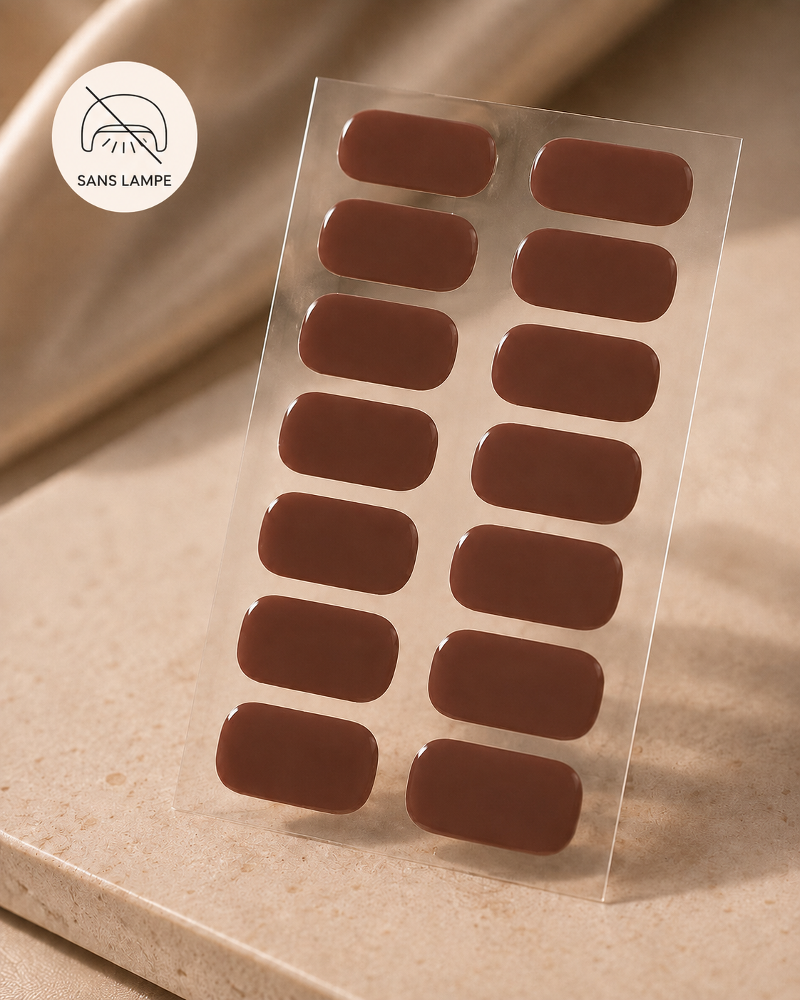 Nail sticker patch chocolat 