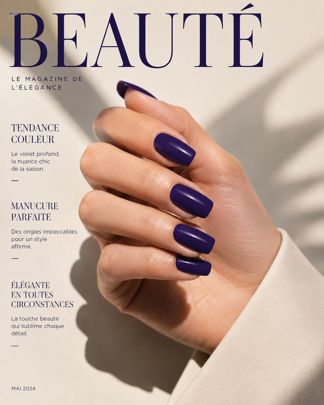 Nail patch bleu violet Toutpourlesongles 
