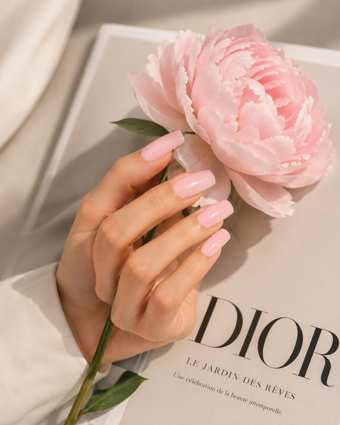 Nail patch nude rose