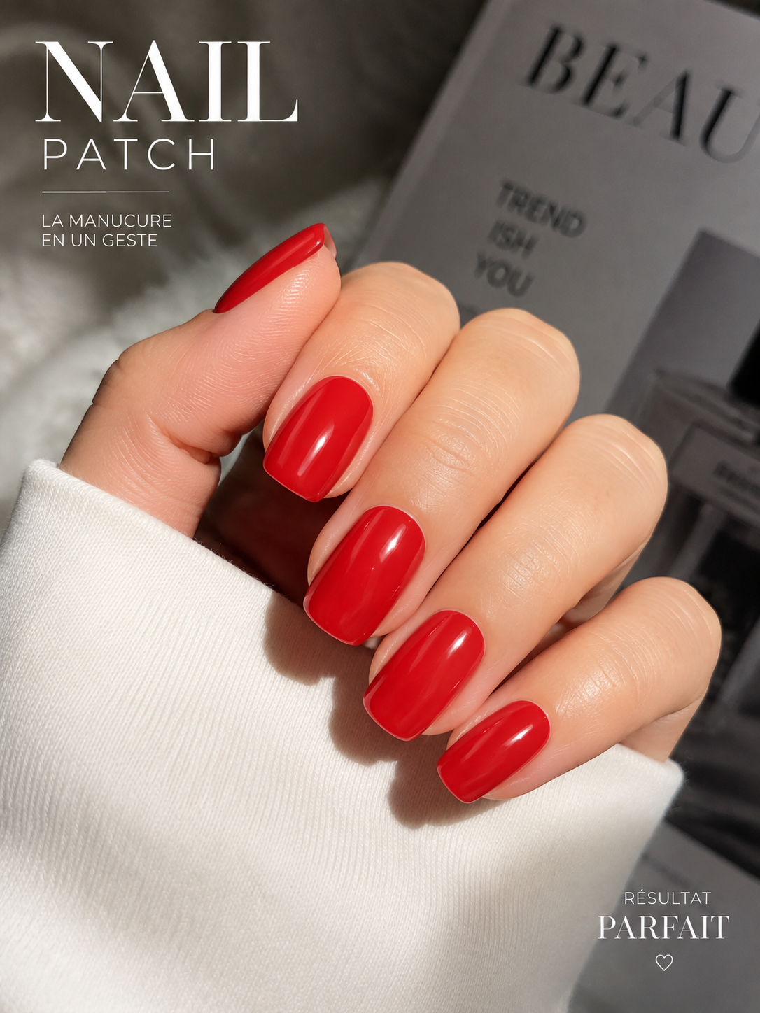 Nail patch rouge 