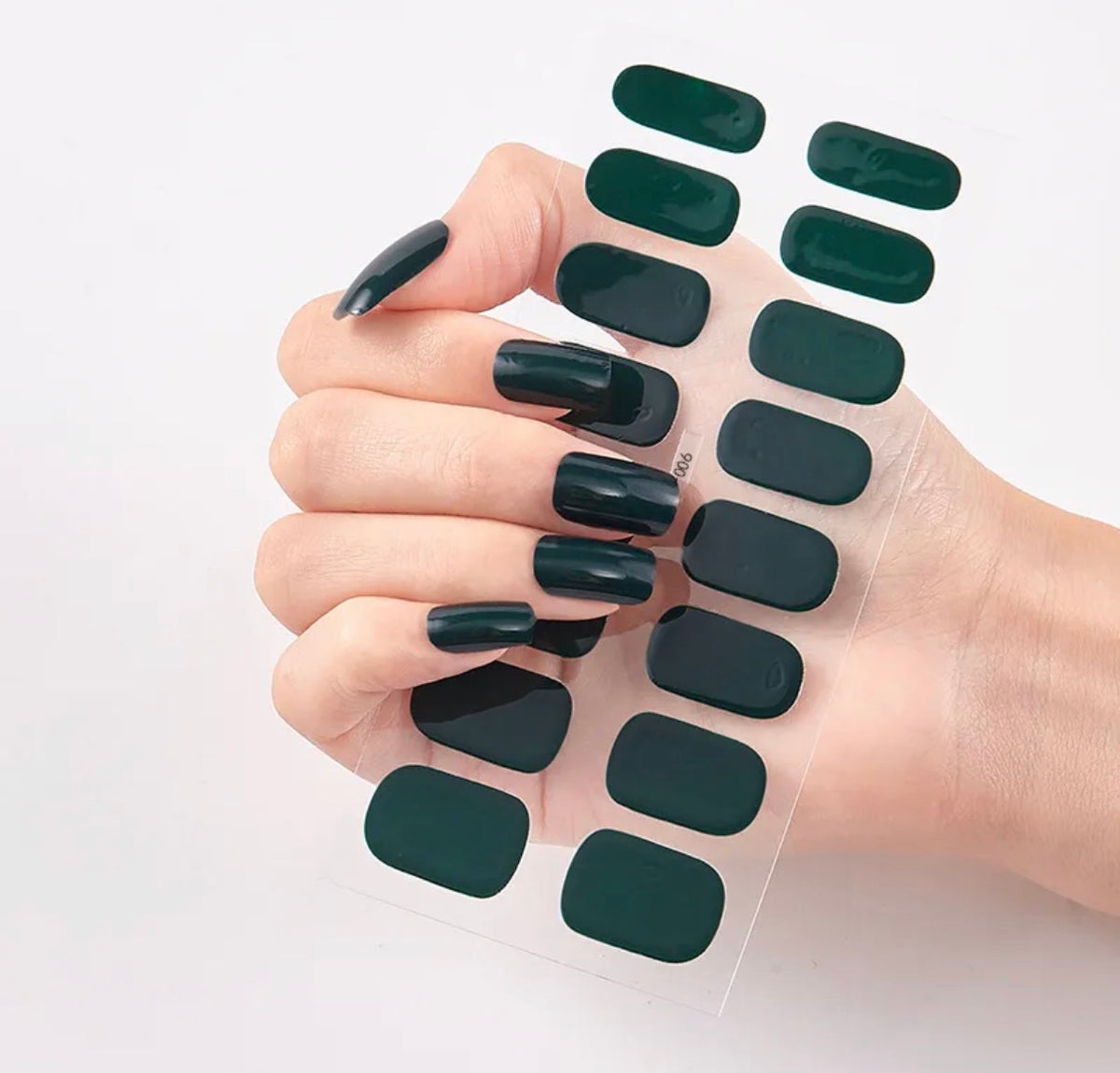 Nail patch vert sapin