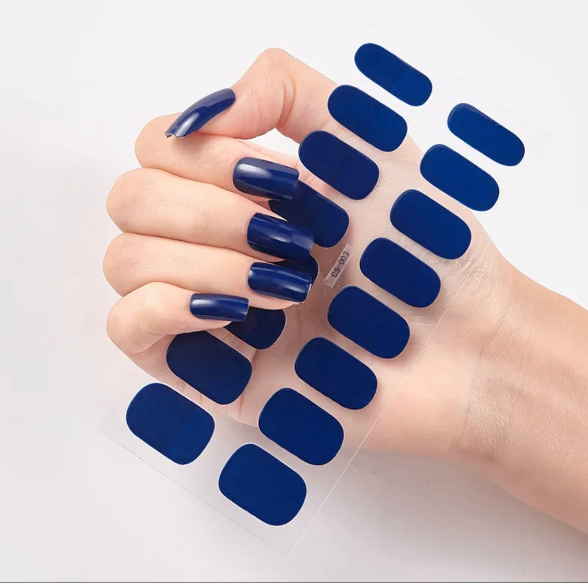 Nail wrap outremer