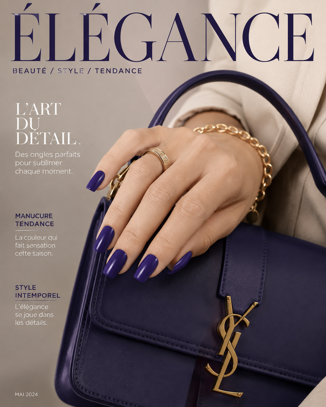 Vernis adhésif bleu violet