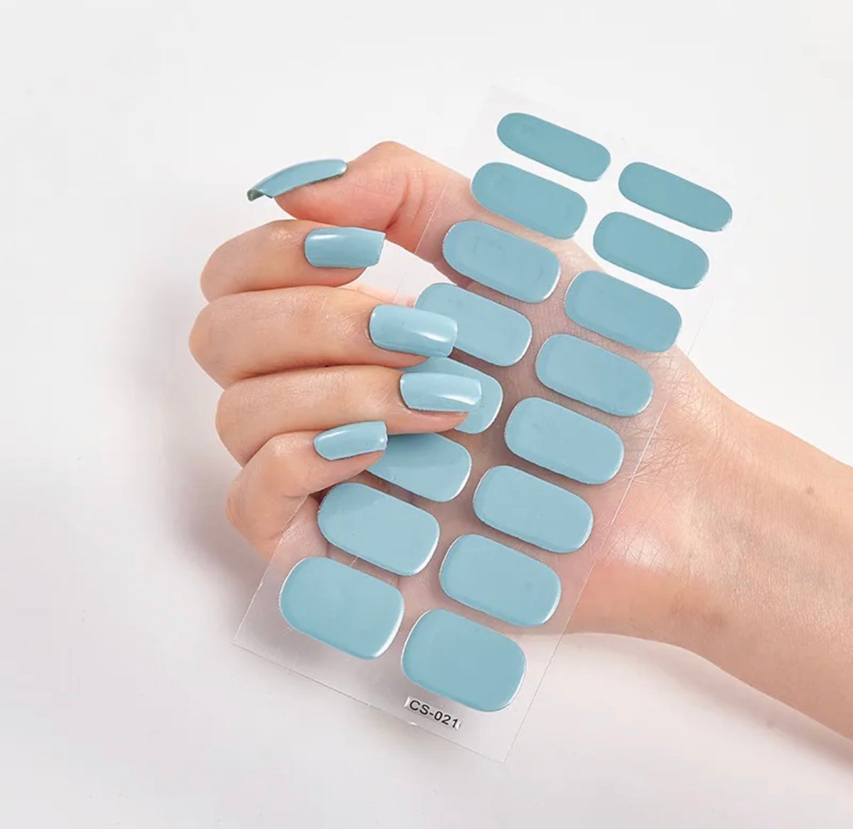 Nail wrap sans lampe bleu