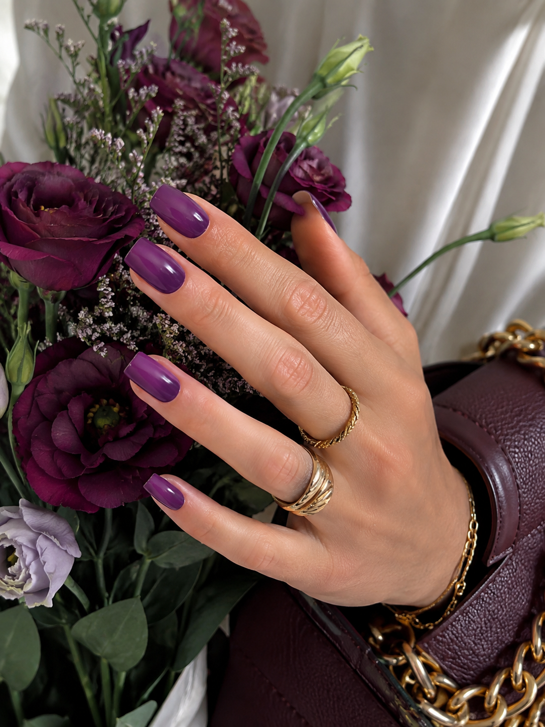 Ongle Nail patch aubergine 