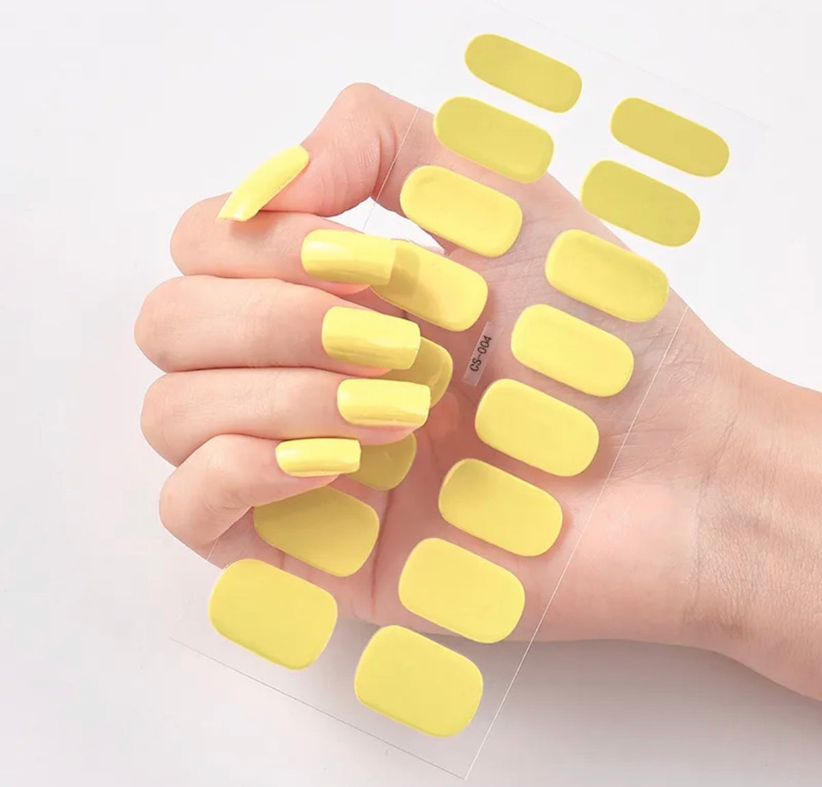 Nail sticker jaune 