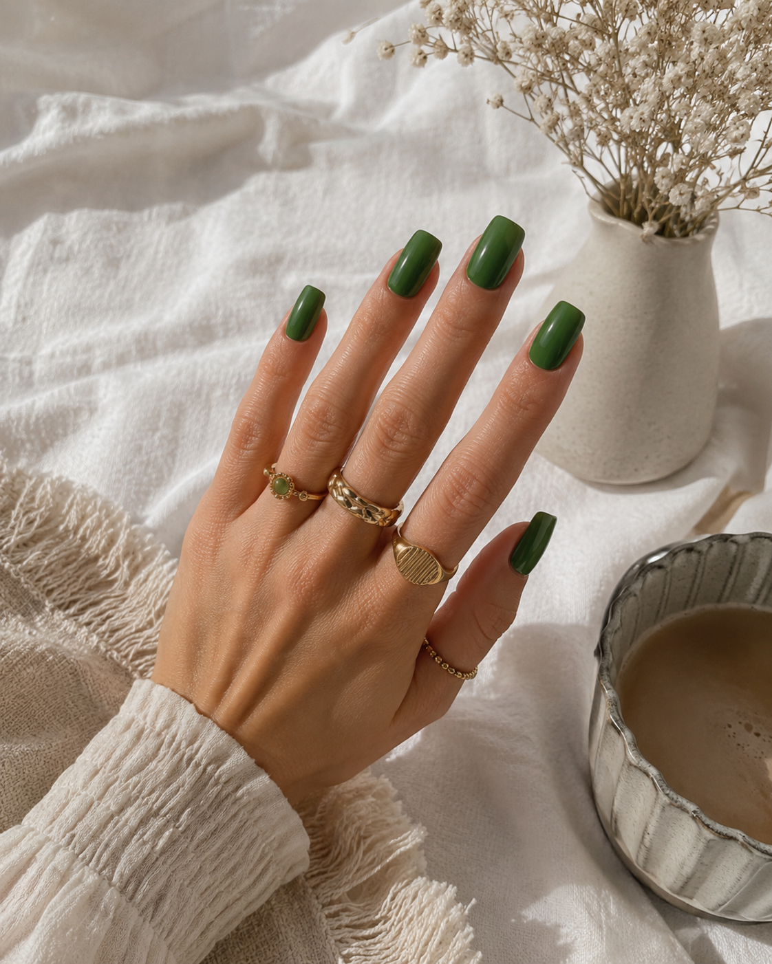 Sticker ongle vert 