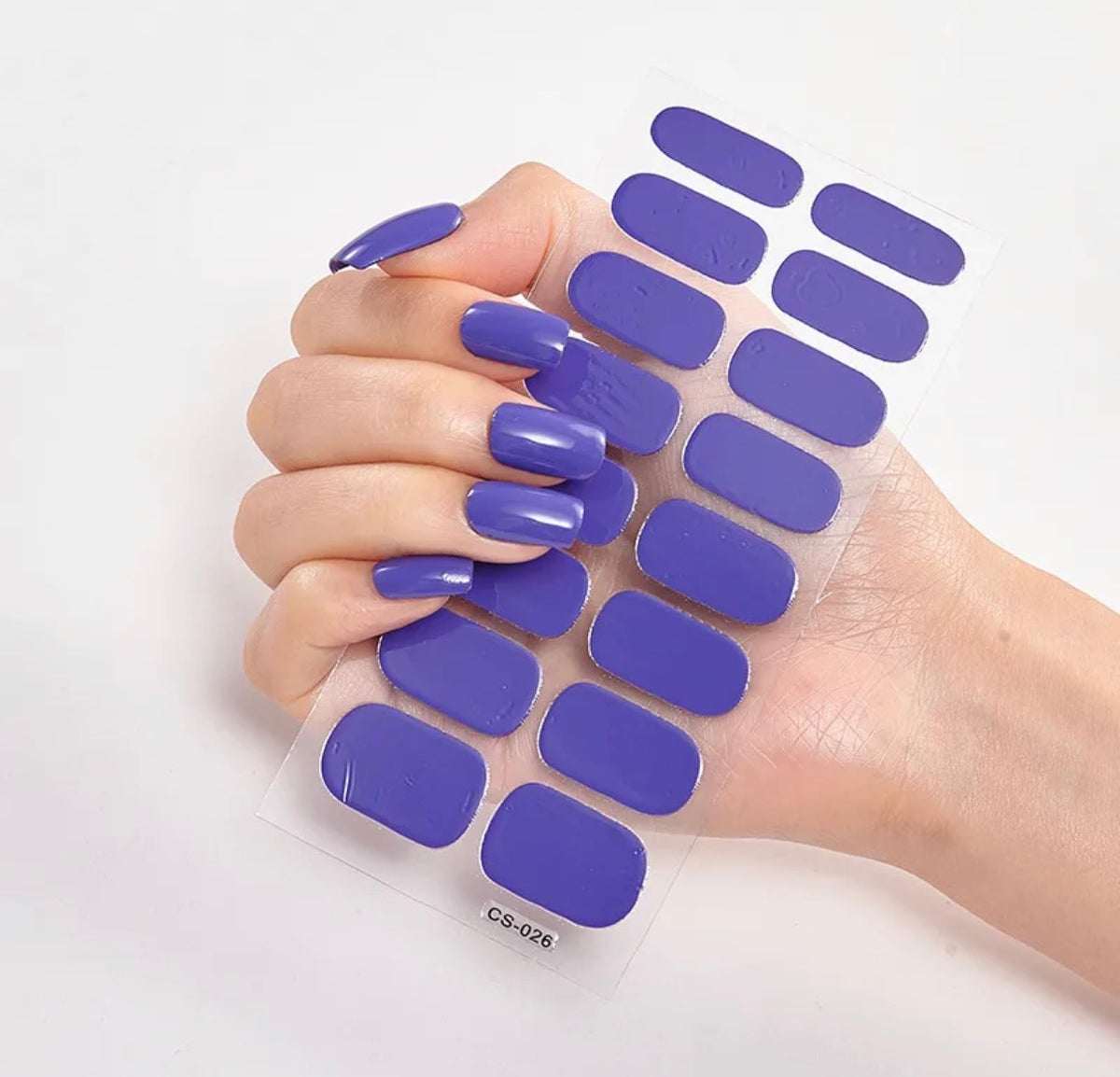 Sticker ongles violet