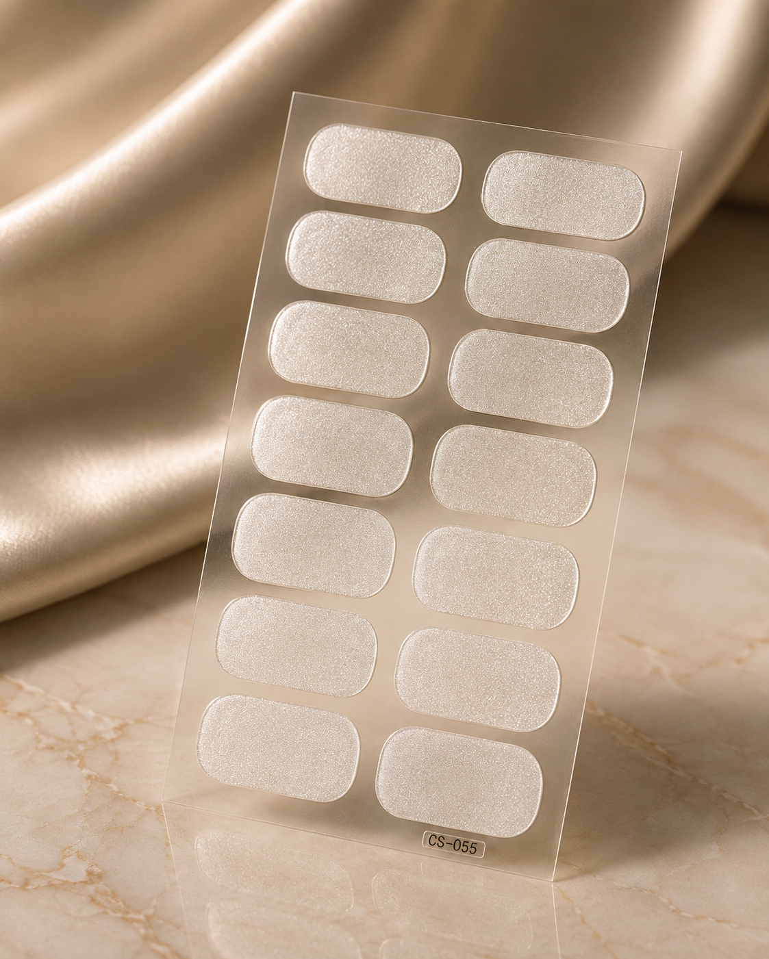 Vernis adhésif  irisé beige 