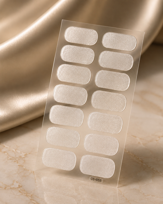 Vernis adhésif  irisé beige 