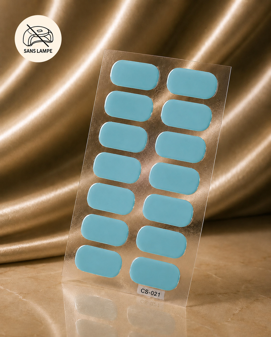 Vernis adhésif bleu ciel