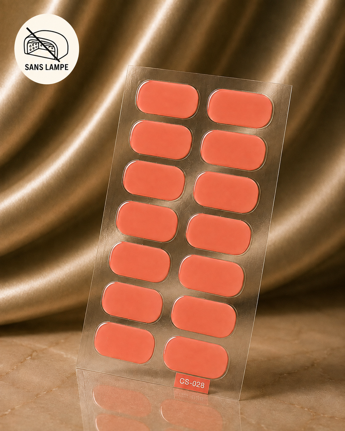 Vernis autocollant corail