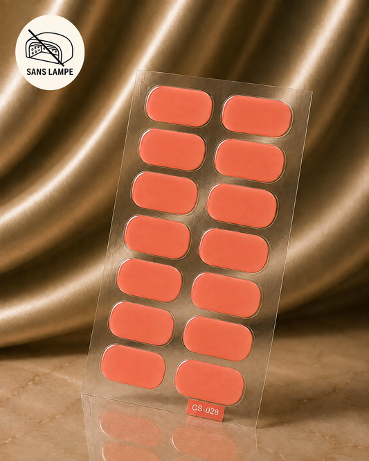 Vernis autocollant corail