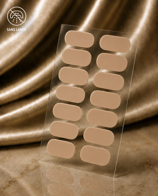 Vernis autocollants nude beige