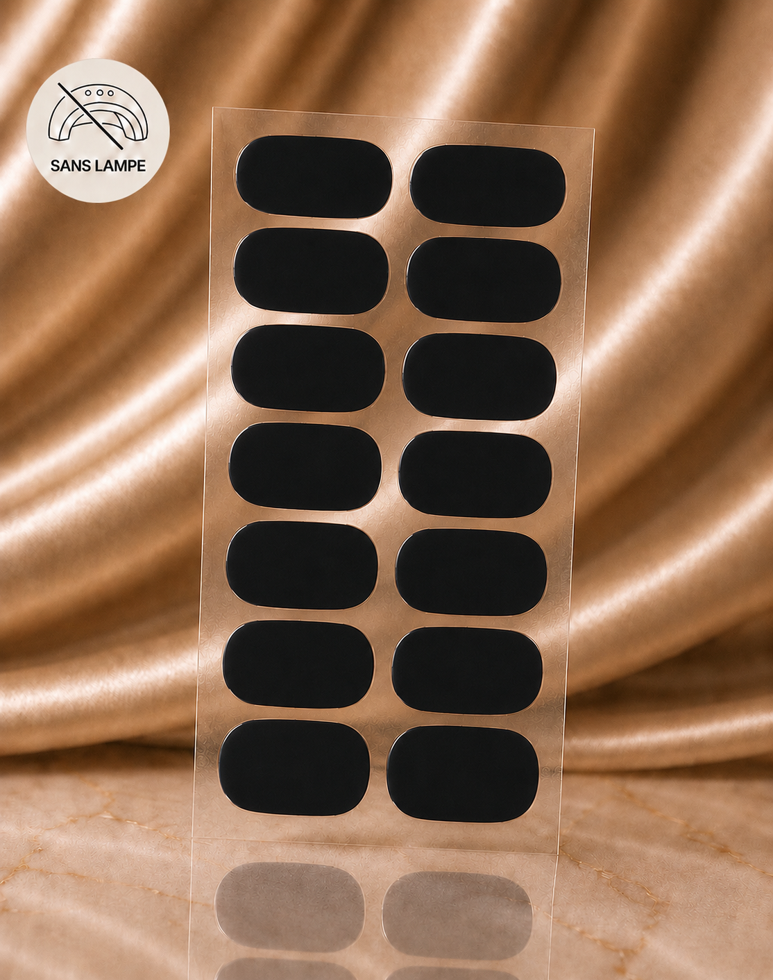 Nail sticker noir Gris 