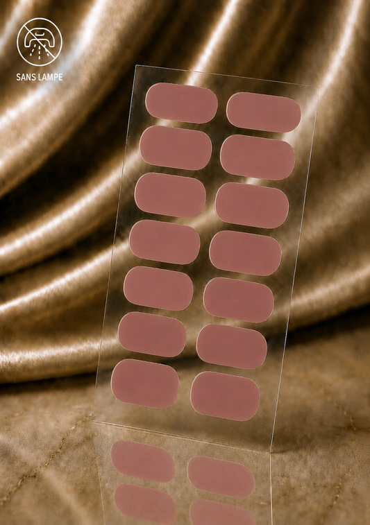     Stickers pour ongles bruns faciles à appliquer