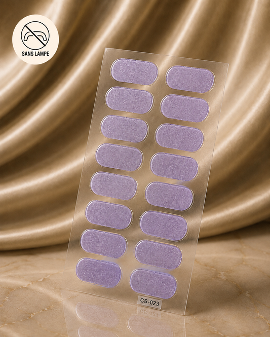 Vernis autocollant mauve 