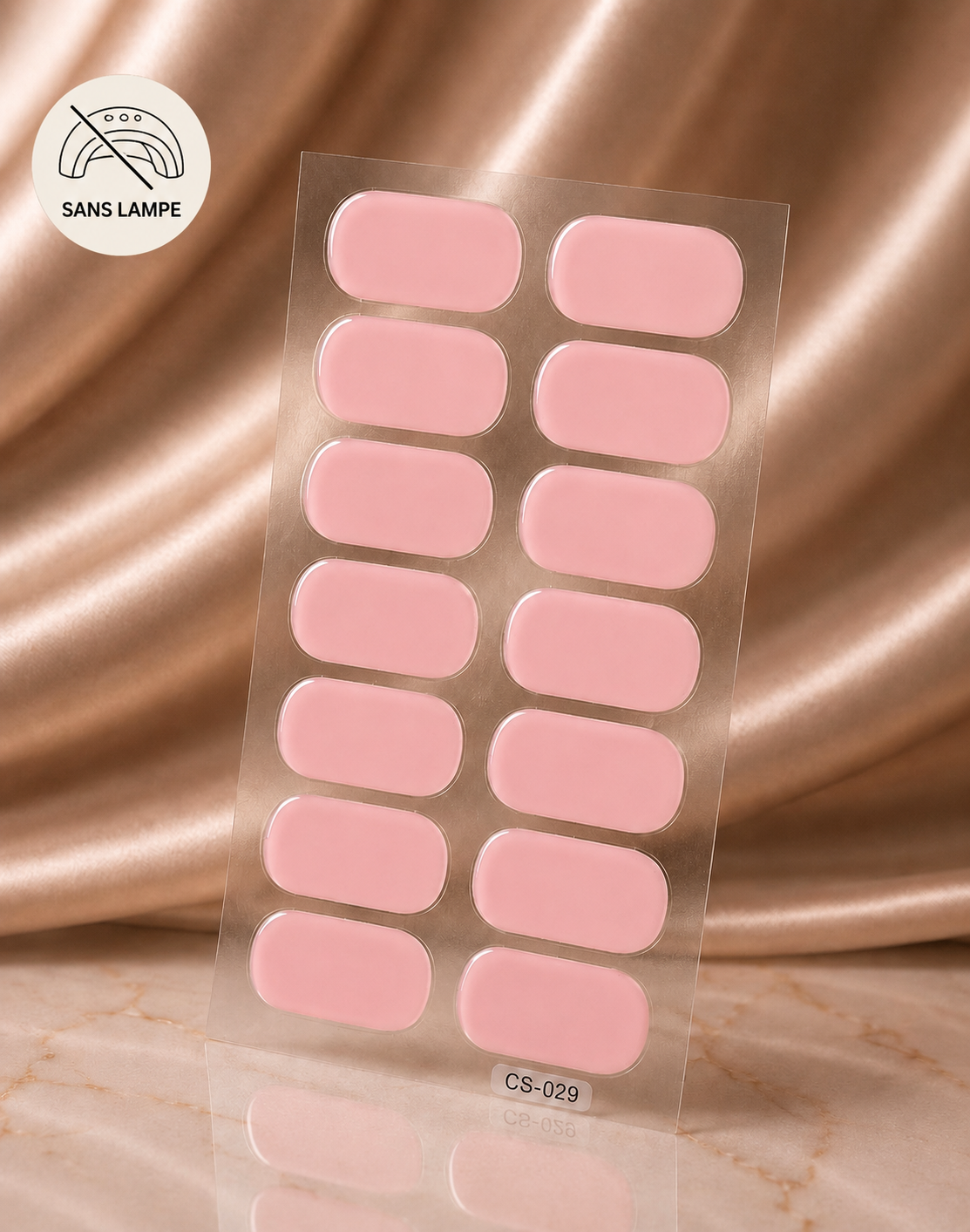 Vernis autocollant nude rose
