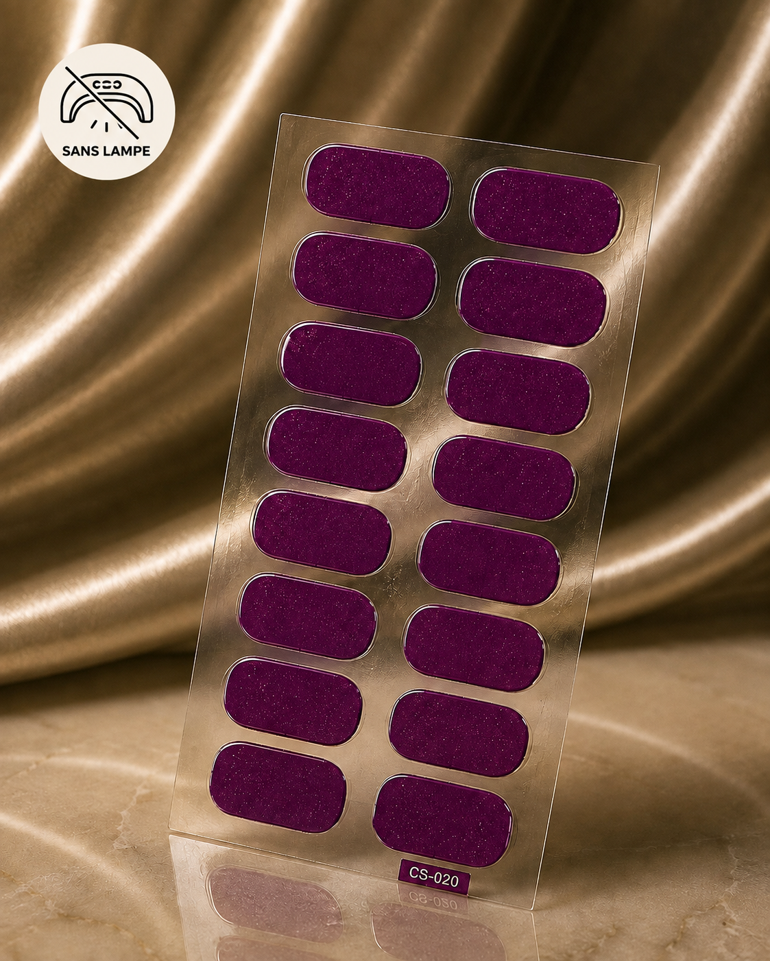 Nail patch aubergine