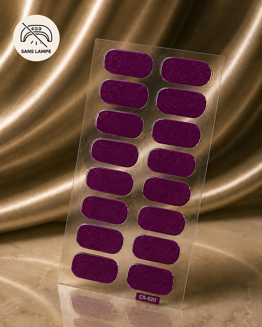 Nail patch aubergine