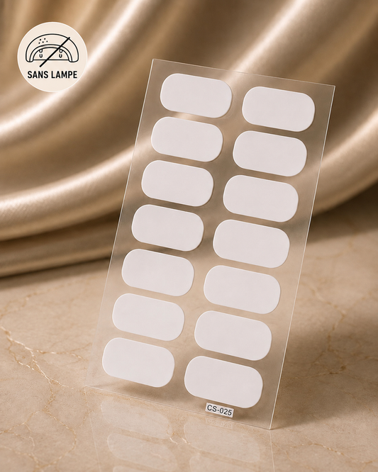 Vernis autocollants blanc