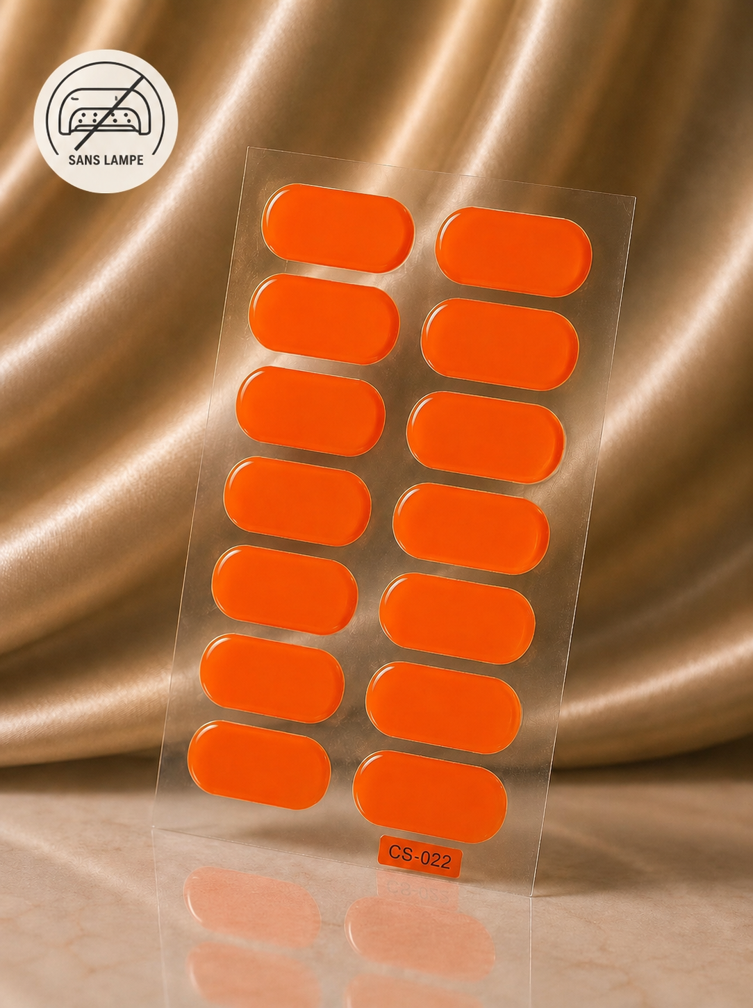 Vernis autocollant orange 