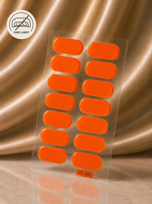 Vernis autocollant orange 